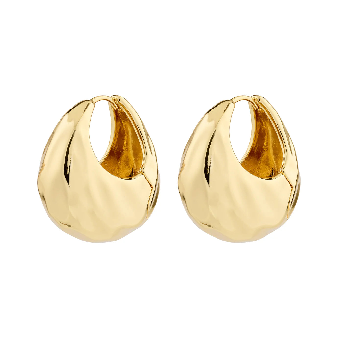 Ladies rings geometric shapes-Believe Gold Plated Earrings