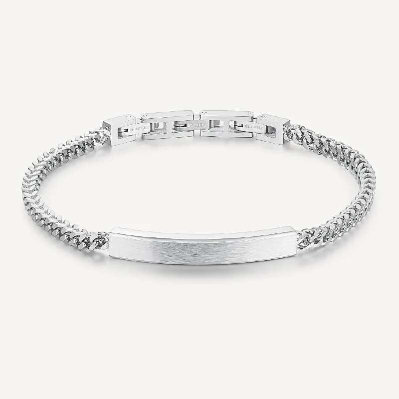 Ladies bracelets subtle luxury-Stainless Steel ID Bracelet