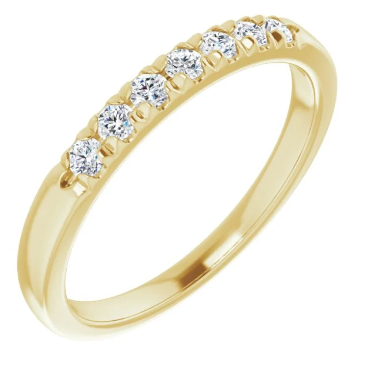 Ladies rings rose gold-14K Yellow 1/4 CTW Lab-Grown Diamond Anniversary Band