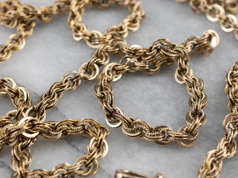 Victorian Gold Specialty Chain Necklace