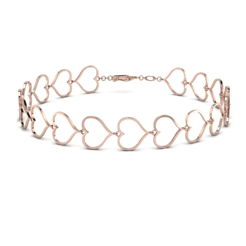 Ladies bracelets discount offers-Hear Gold Minimalist Bracelet - Kenley No. 2