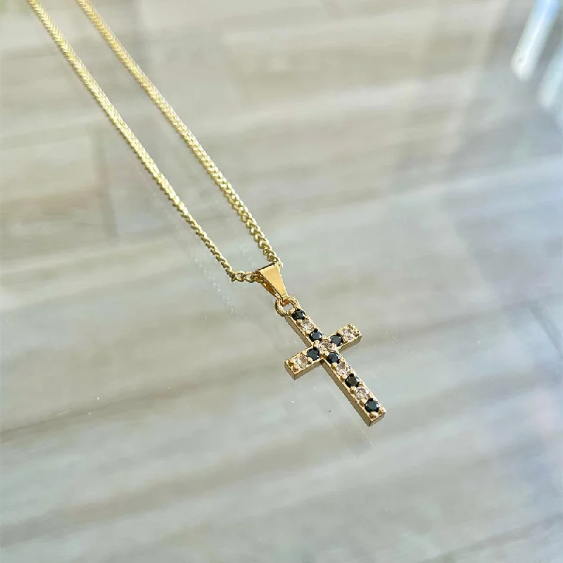 Double Up Cross Necklace