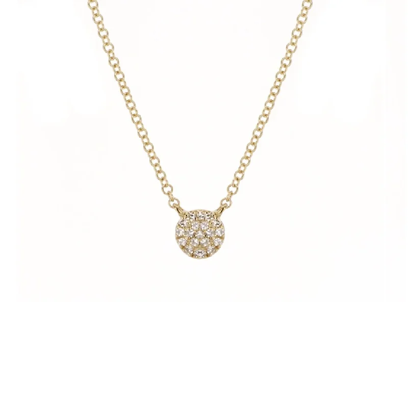 0.06 ctw Diamond Disc Necklace