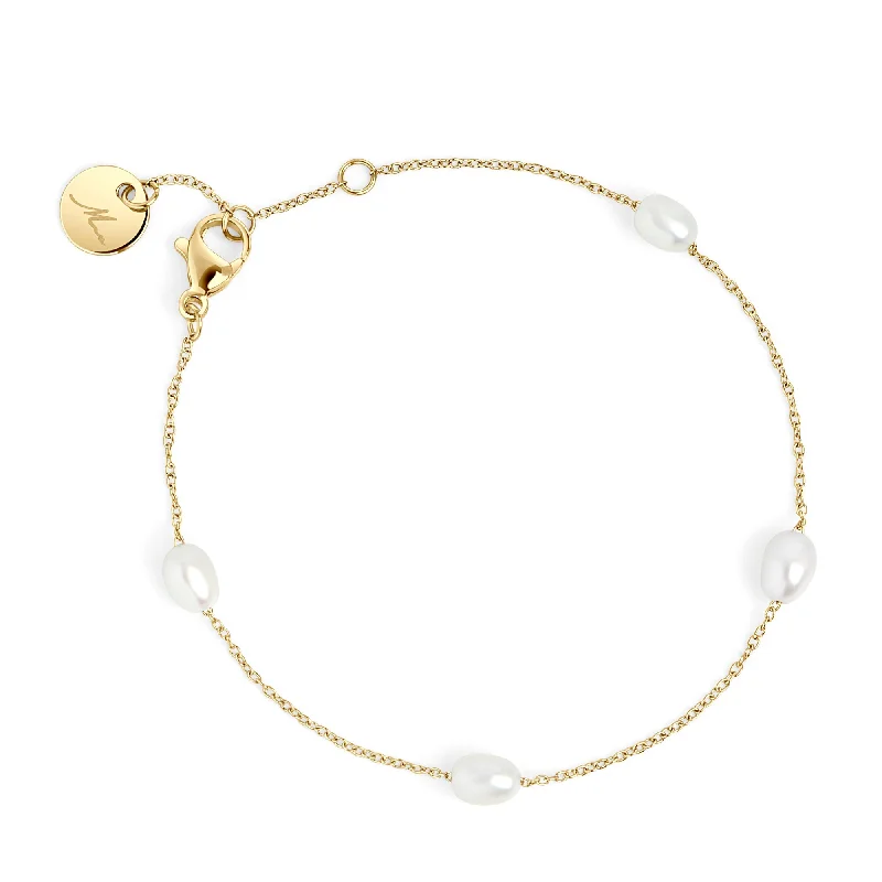 Ladies bracelets animal themes-Opal Pearl Bracelet