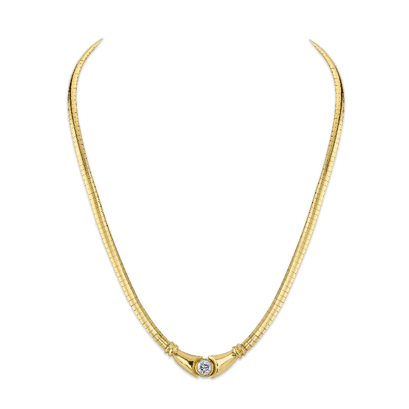 Diamond Omega Necklace