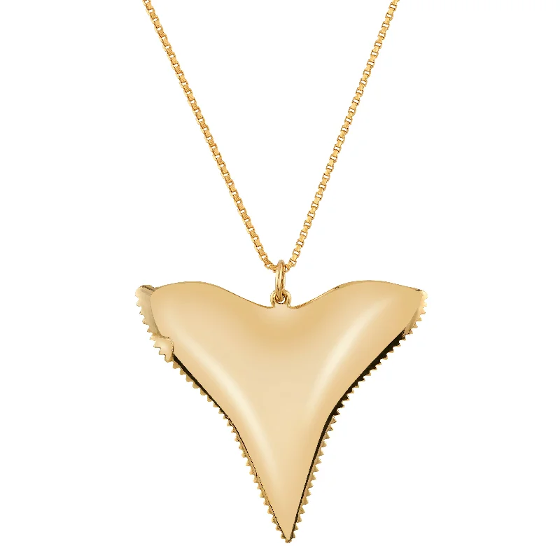 Gold Shark Tooth Necklace