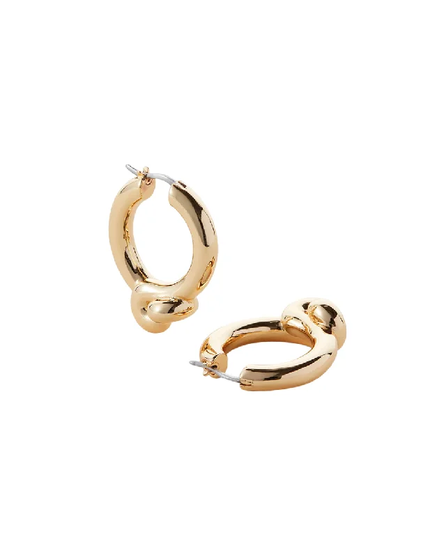 Ladies rings 2025 trends-Maeve Hoop Earrings - Gold