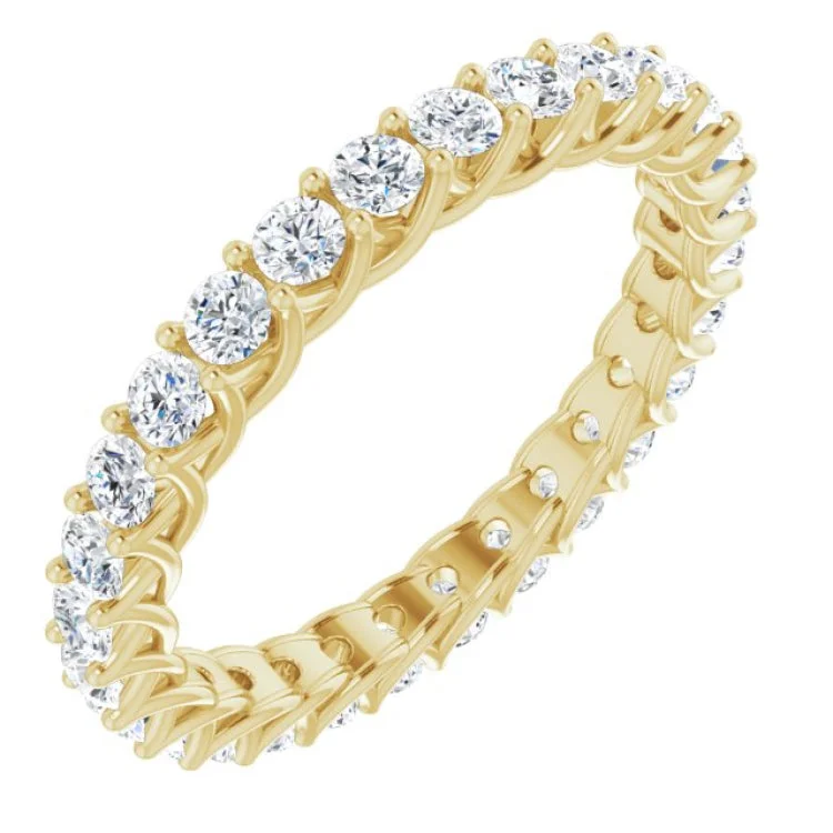 Ladies rings worldwide styles-14K Yellow 1 3/8 CTW Diamond Eternity Band