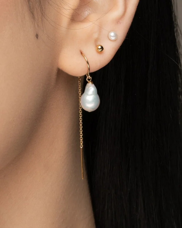 Ladies rings viral picks-Teardrop Bonbon threader earrings