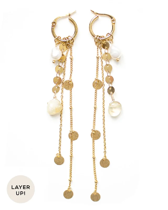 Ladies rings anniversary styles-Honey Gold Earrings