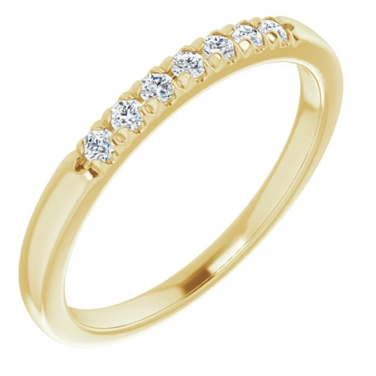 Ladies rings online shopping-14K Yellow 1/6 CTW Natural Diamond Anniversary Band