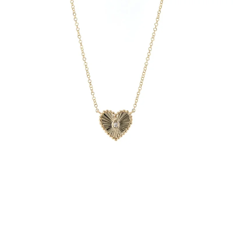 0.02 ctw Diamond Heart Necklace