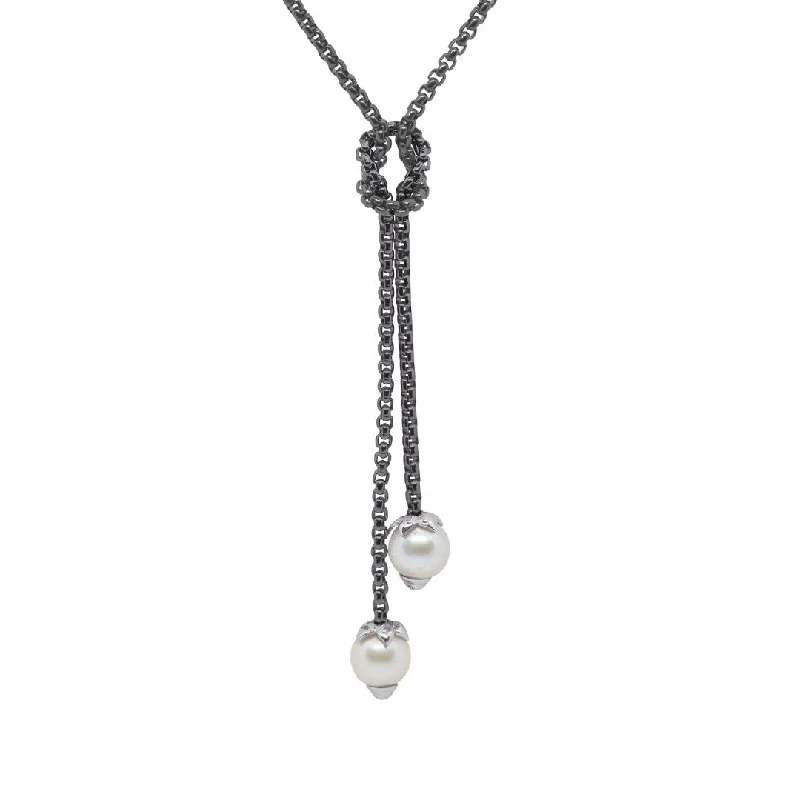 Pearl Lariat Necklace