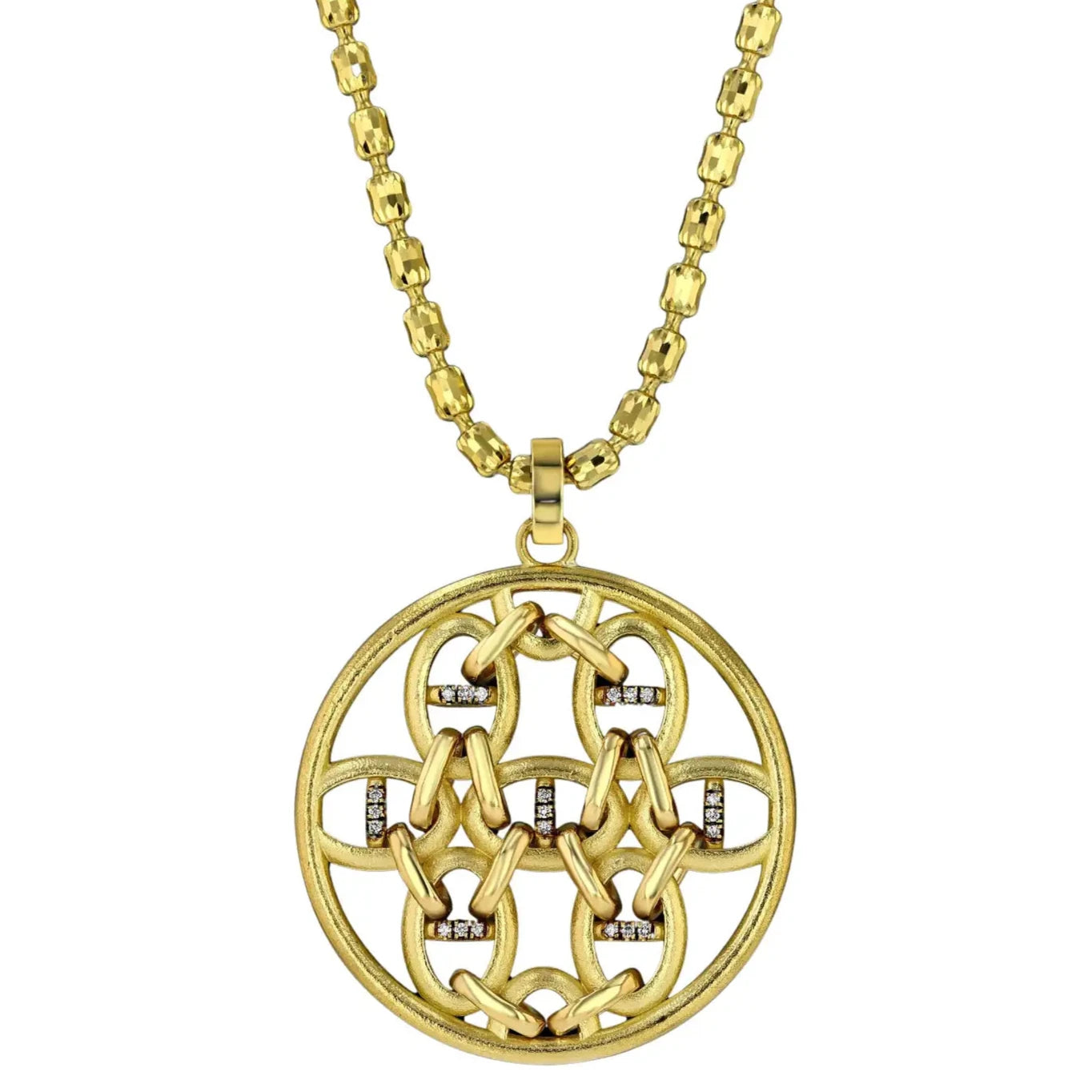 Sacred Geometry Equine Medallion Necklace