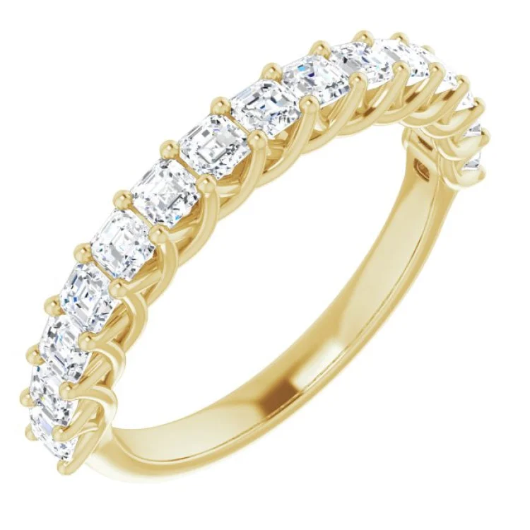 Ladies rings e-commerce sites-14K Yellow 1 1/8 CTW Natural Diamond Anniversary Band