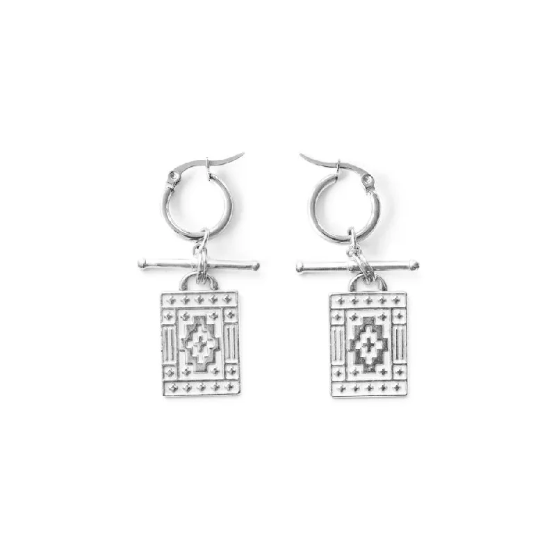 Ladies rings fashion trends-Navi Silver Earrings