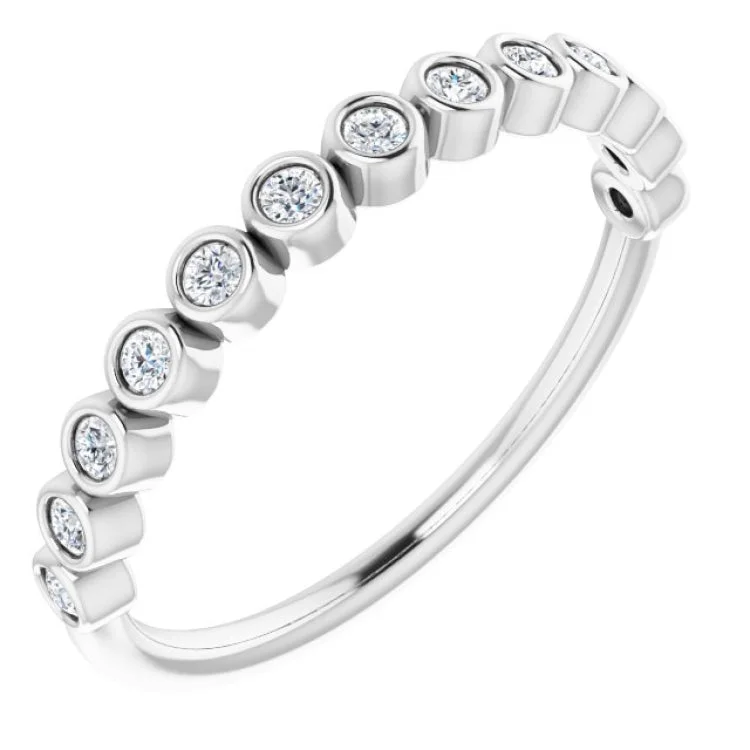 Ladies rings casual vibes-Platinum 1/6 CTW Natural Diamond Anniversary Band