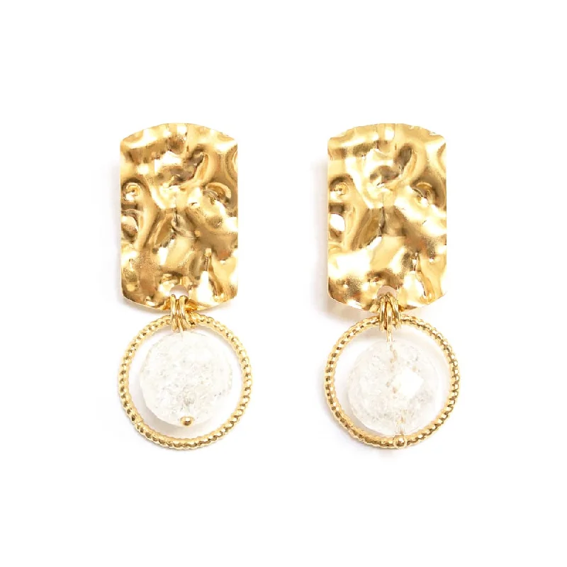 Ladies rings luxury picks-Sylvia Gold Earrings