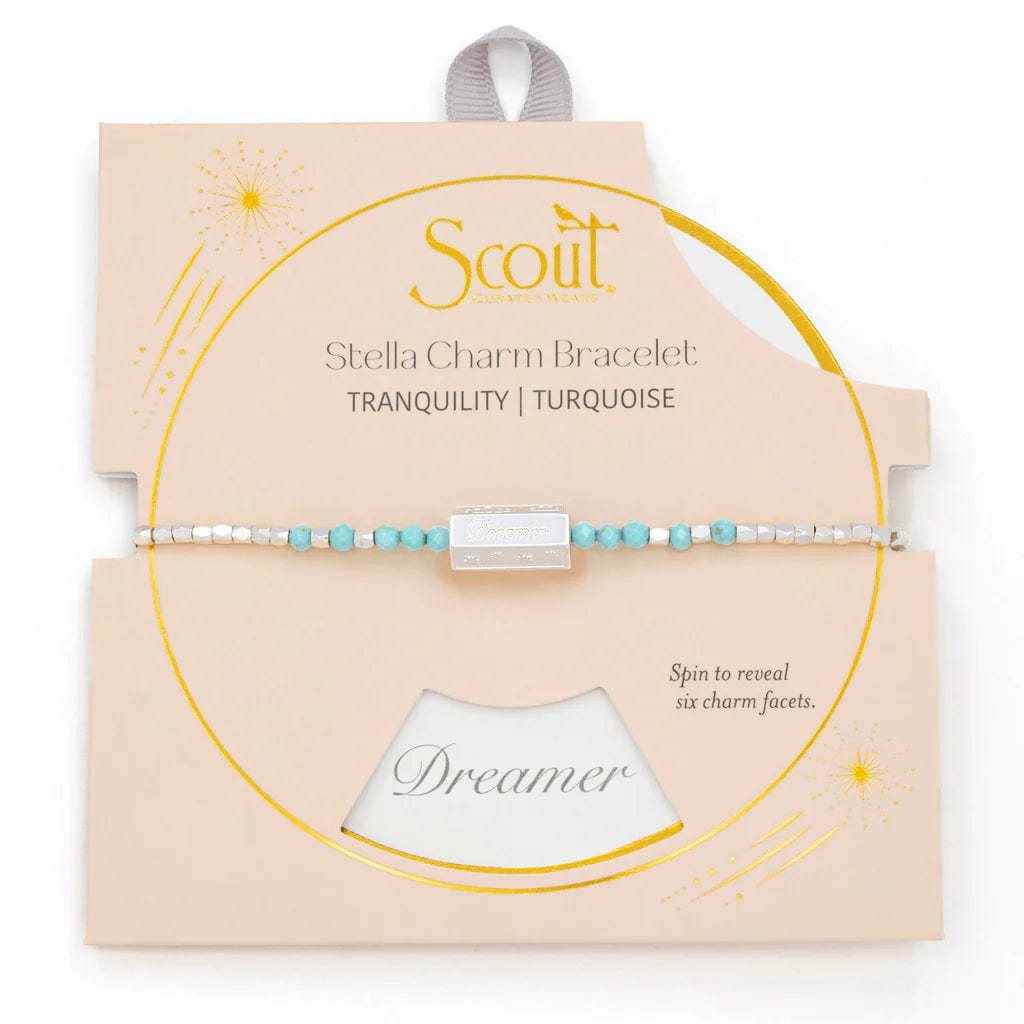 Ladies bracelets online shopping-Tranquility Stella Bracelet with Turquoise