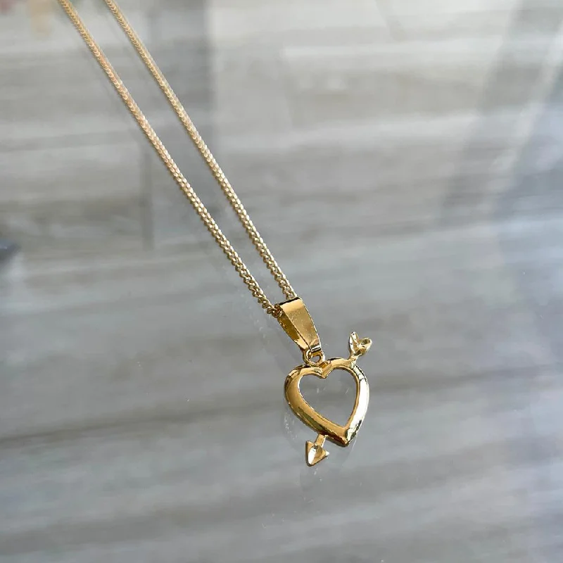 Cupid's Heart Pendant Necklace